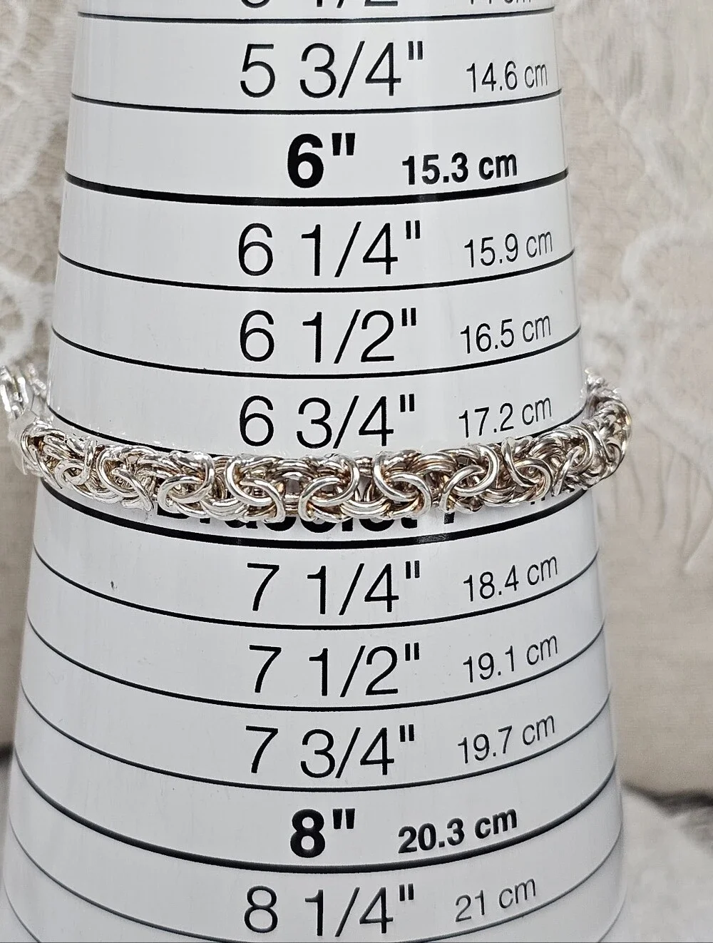 Lirm Italy 925 Silver Byzantine Bracelet 7" - Picture 8 of 13